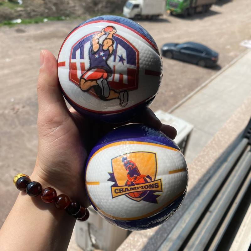 Large high elastic solid elastic ball environmentally friendly PU young baby grabbed toy ball children indoor and outdoor shooting