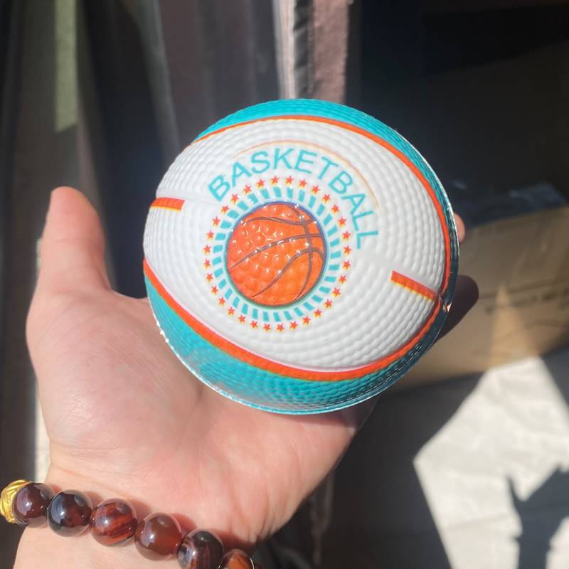 Large high elastic solid elastic ball environmentally friendly PU young baby grabbed toy ball children indoor and outdoor shooting