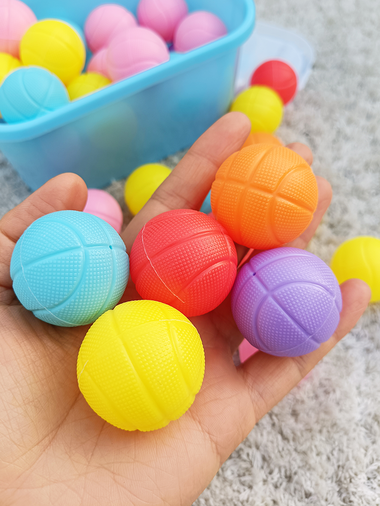 Plastic small ball two -player interactive pair -to -ball kindergarten throw ball children's hand -eye coordination ball toys