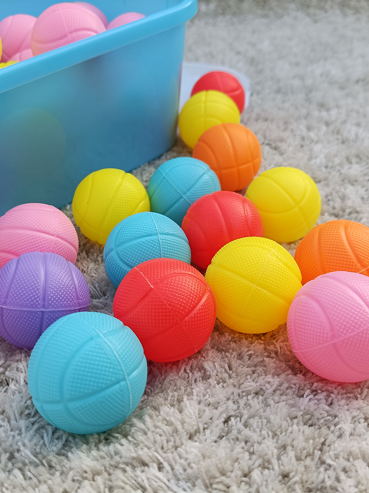 Plastic small ball two -player interactive pair -to -ball kindergarten throw ball children's hand -eye coordination ball toys