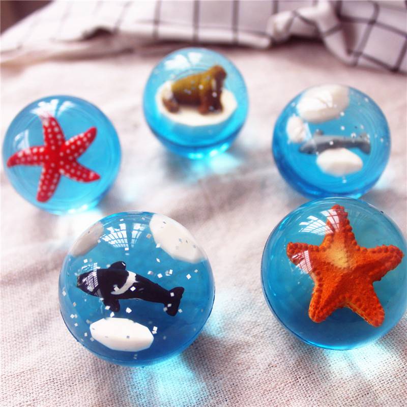 Large children's toy solid elastic ball jumper jumper rubber bombs high -jumped ball ball parent -child game interactive ball collection