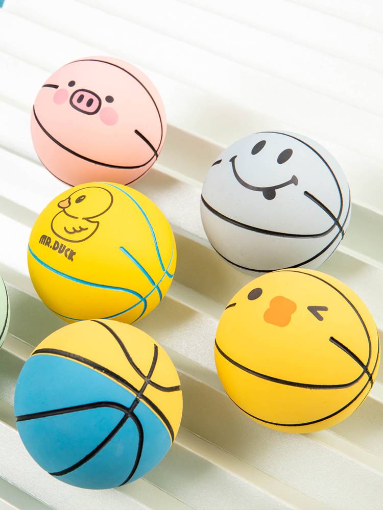 Children's mini small basketball rubber elastic ball jumper jumper kindergarten special small leather ball baby shooting toys