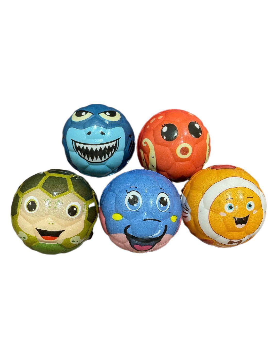 PU sponge solid soft ball expression Smile face gift Pressure ball player pinch decompression and vent the ball children toy ball