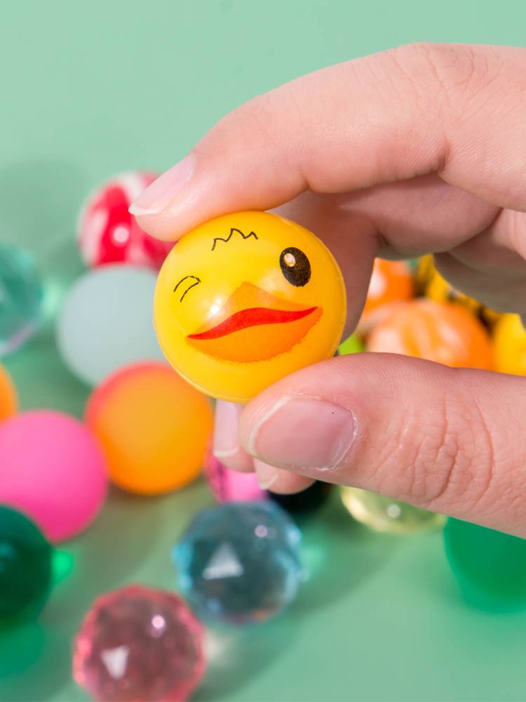 No. 27 Baby jumping ball Children rubber solid elastic floating water bouncing ball children's nostalgic toys jumped ball