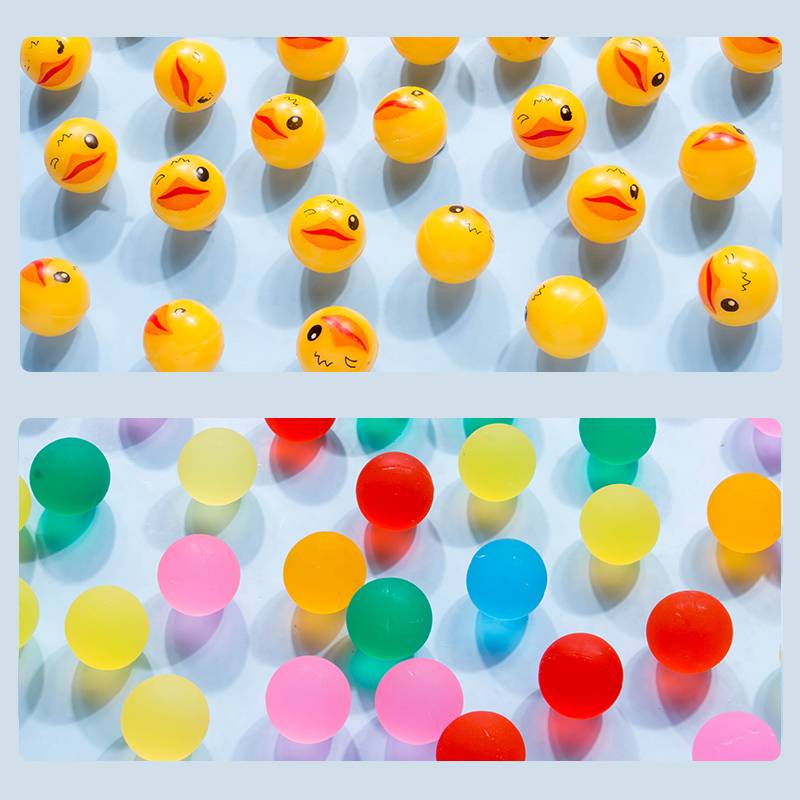 5 yellow ducks+5 monochrome matte