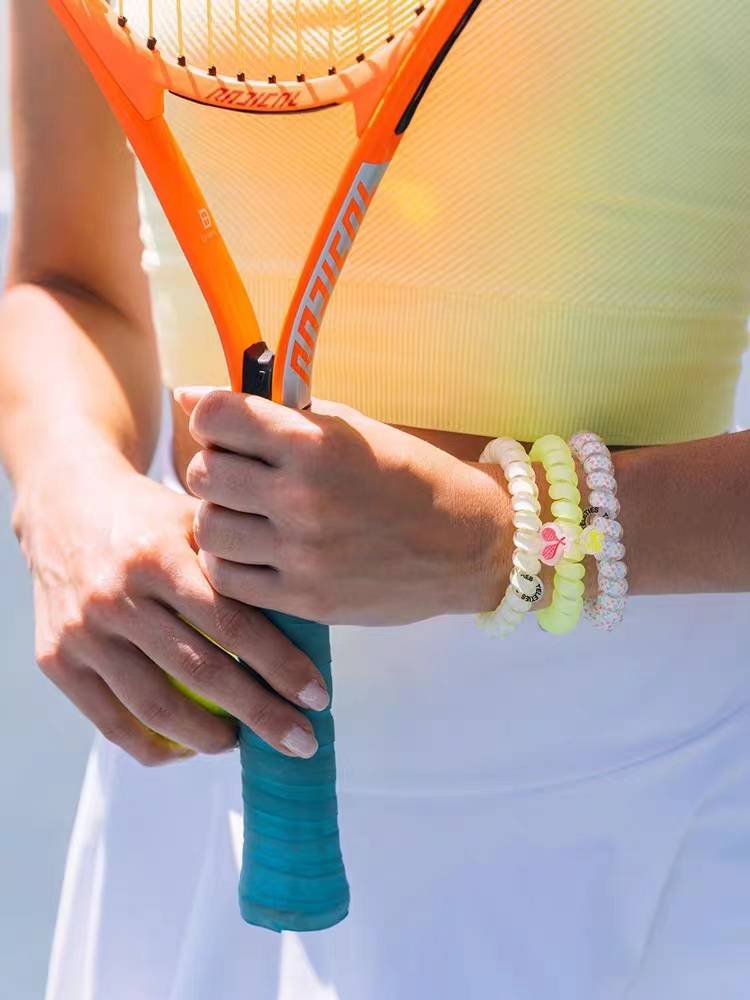 Teleties telephone coil 23 Sports series tennis pendant limited edition fashion hair circle European and American style hair accessories