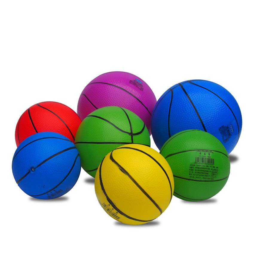 Children's small leather ball kindergarten baby basketball shooting ball outdoor popcorn football football inflatable ball toys non -toxic