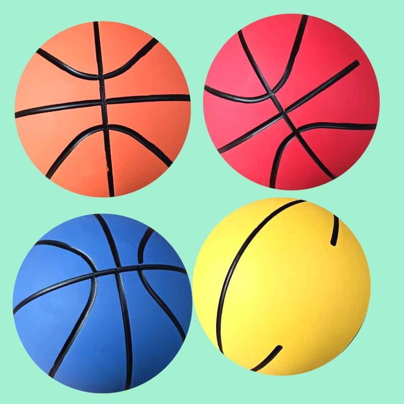 9 cm vacuum basketball [Random 4] No need to inflatable