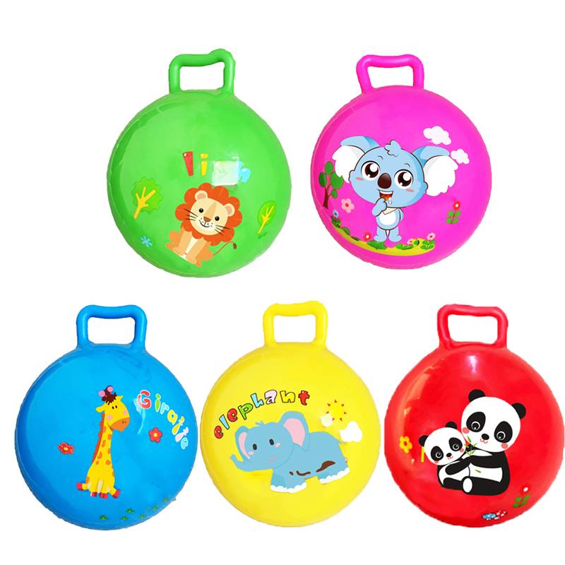 Kindergarten puzzle dancing handle shakes the ball children grabbing practice small leather ball children's babies inflatable elasticity