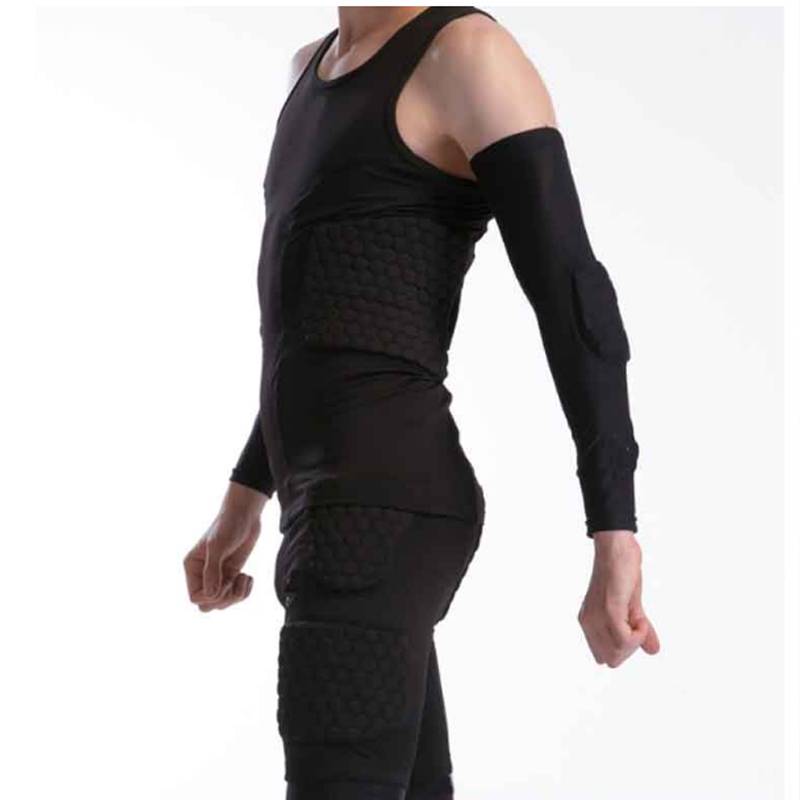 Locomotive protective armor honeycomb -shaped basketball clothes anti -collision vest short sleeve tight -fitting tight -fitting combat collision anti -collision pants