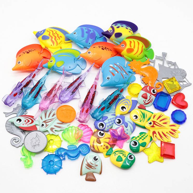 Swimming pool children's diving rod circles around the drama water fish torpedo hydraulic early teaching sinking sinking shark, dolphin seaweed swimming toys
