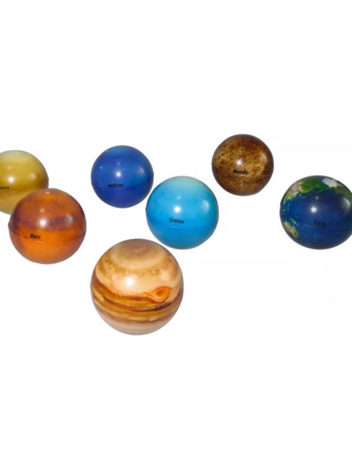 Solar model Eight Planet Plastic Toys Children's Toys Soft Elastic Ball Enlightenment Cognitive Enlightenment