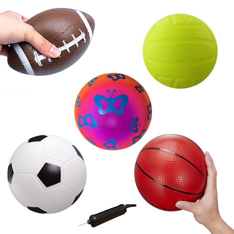 A ball (mixed) + a pump