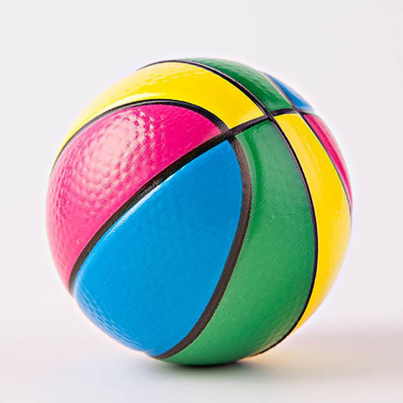 Colored small basketball 12cm (shooting ball)