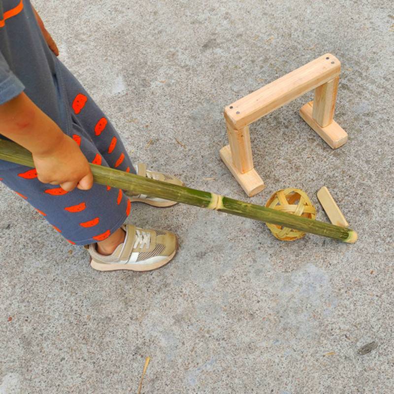 Children Outdoor Game Equipment Bamboo Cascurry Stocks Stocks Hocket Stroke Sports Toys Bamboo Play Teacher