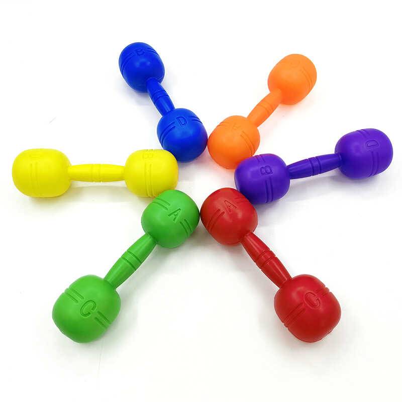 Kindergarten Morning Instrument Proposal, children's large sound dumbbells, children's fitness gymnastics dance, plastic dumbbell