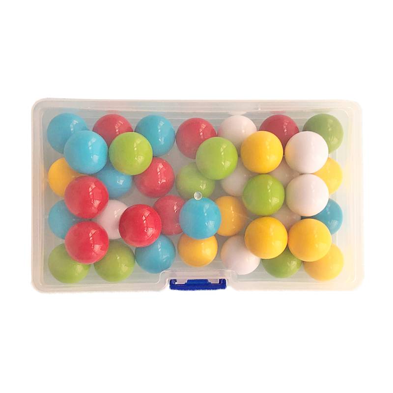 Plastic solid balls 2 cm 2.5cm color count small ball mathematics teaching aid rail small ball magnetic film pipeline