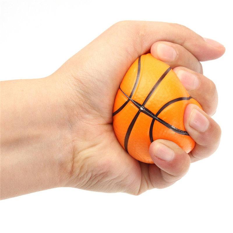 Sponge Plastic racket shooting 6.3cm solid hand grabs soft pressure ball children toy ball small basketball football