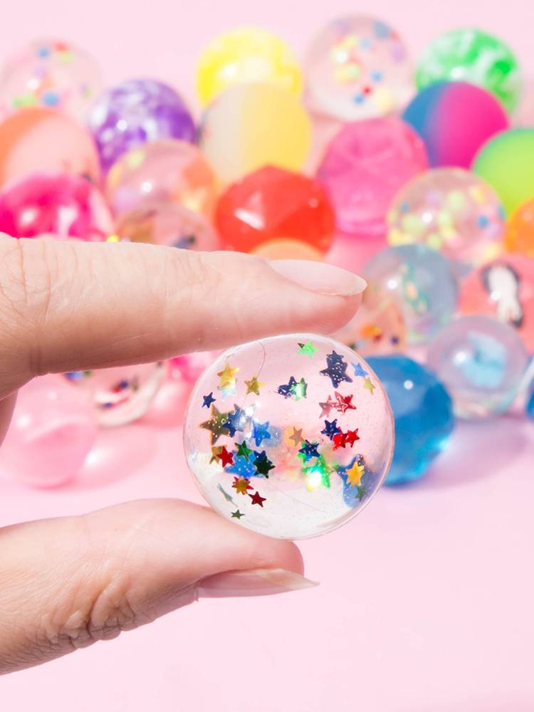No. 32 Plastic Ball Jumping Ball Children Bouncing Rubber Real Bouncing Bouncing Popular Ball Ball Baby Toys Small ball