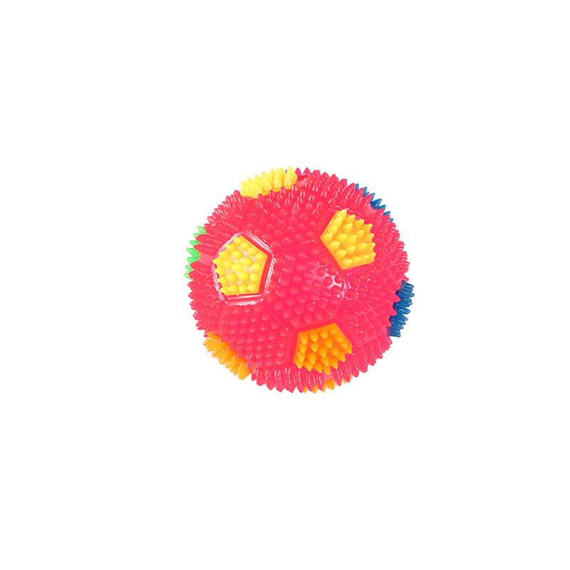 New creative puzzle luminous elastic small football whistle sounds flashing ball thorns early teach children toys