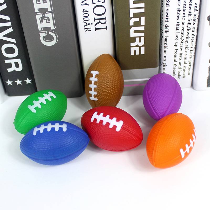 Small mini rugby children's British American -style decompression stretch toy foaming PU ball children interacting toys