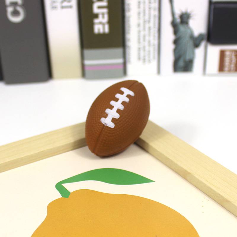 Small mini rugby children's British American -style decompression stretch toy foaming PU ball children interacting toys
