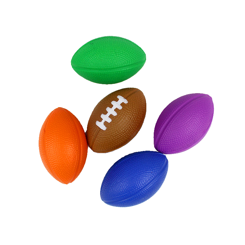 Small mini rugby children's British American -style decompression stretch toy foaming PU ball children interacting toys
