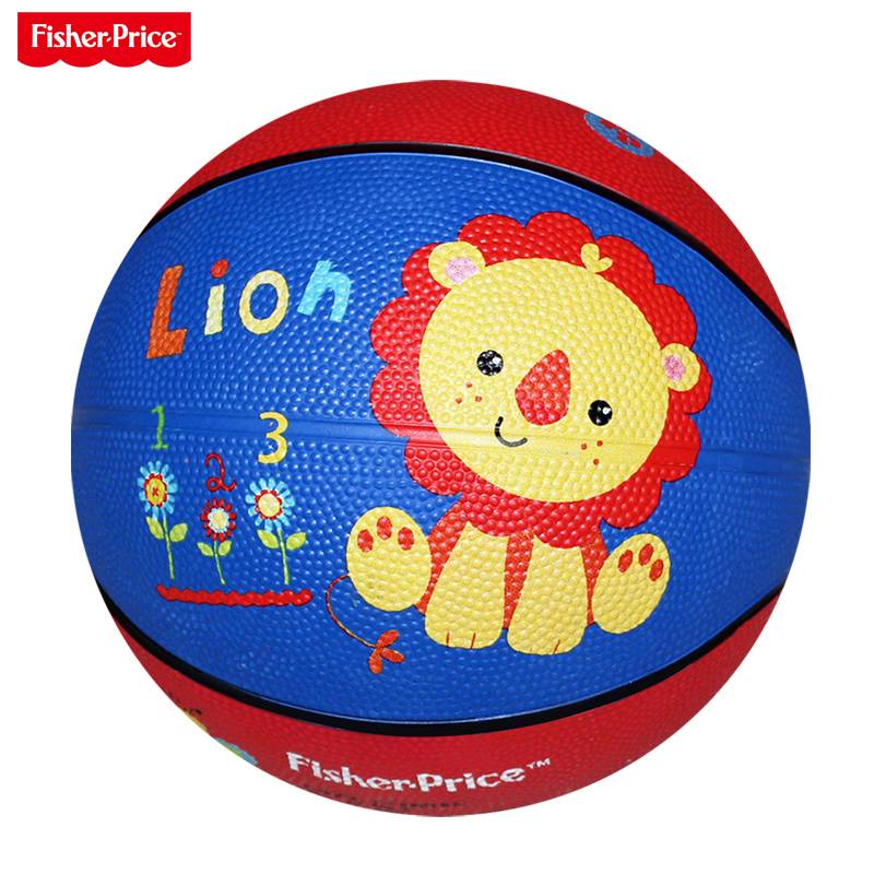 Fisher Children in the United States shooting toy ball wear -resistant rubber leather ball babies inflatable infants and young children special basketball