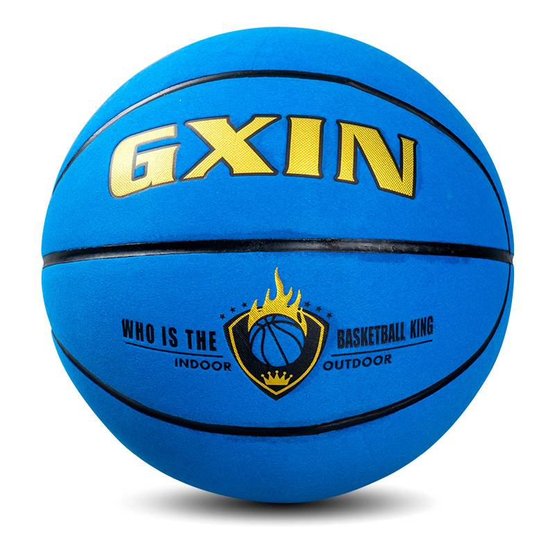 [Standard No. 7 Ball] Blue flip cowhide pump+net pocket+air needle JX-15