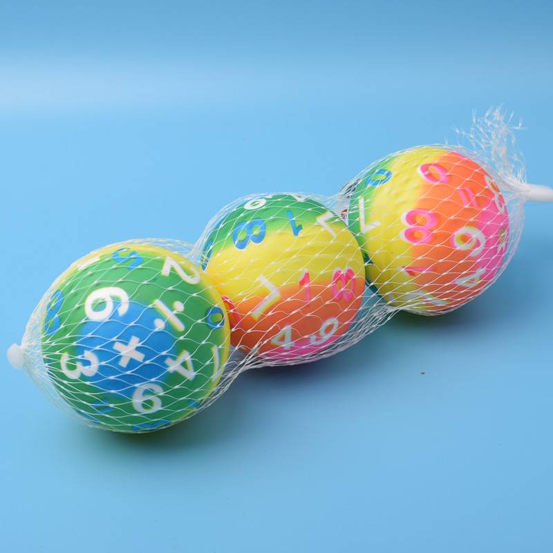 3 Rainbow Two Digital Balls 7 cm