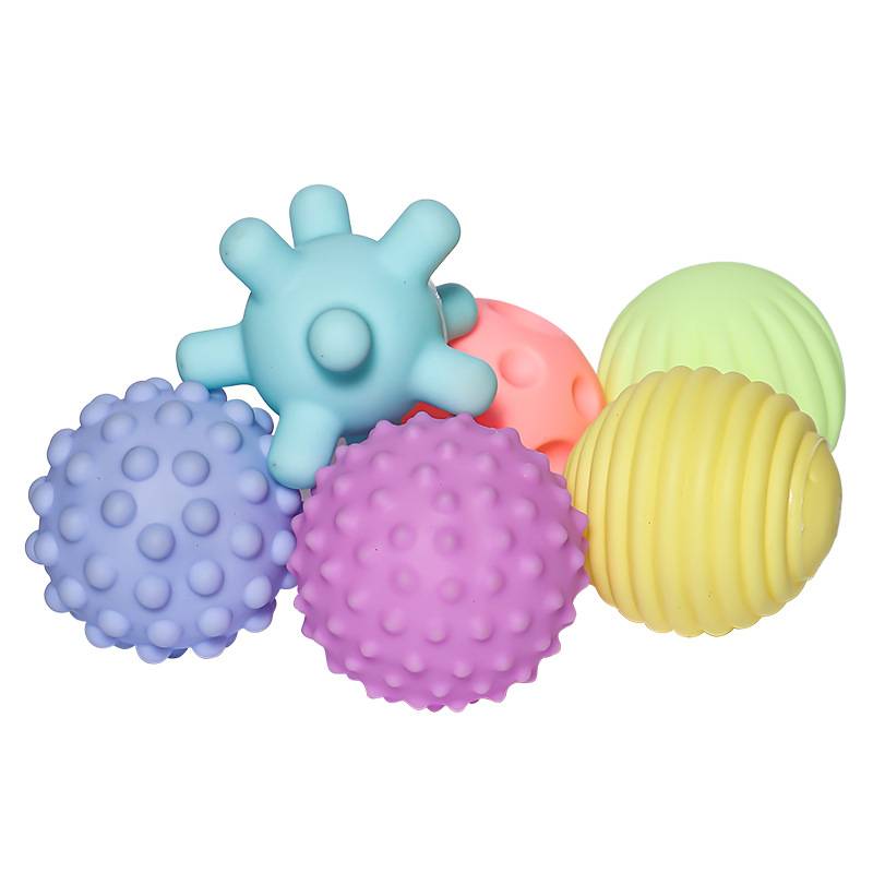 Hand -grabbing Baby Auxiliary Ball Early Teaching Touching Tiny Sensors Training Toys Baby Soft Platform Massage Ball Exercise