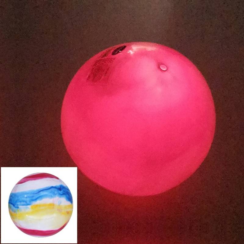 15 -inch 18 -inch glowing cloud color ball thickened elastic ball inflatable toy leather ball shooting ball entertainment water ball