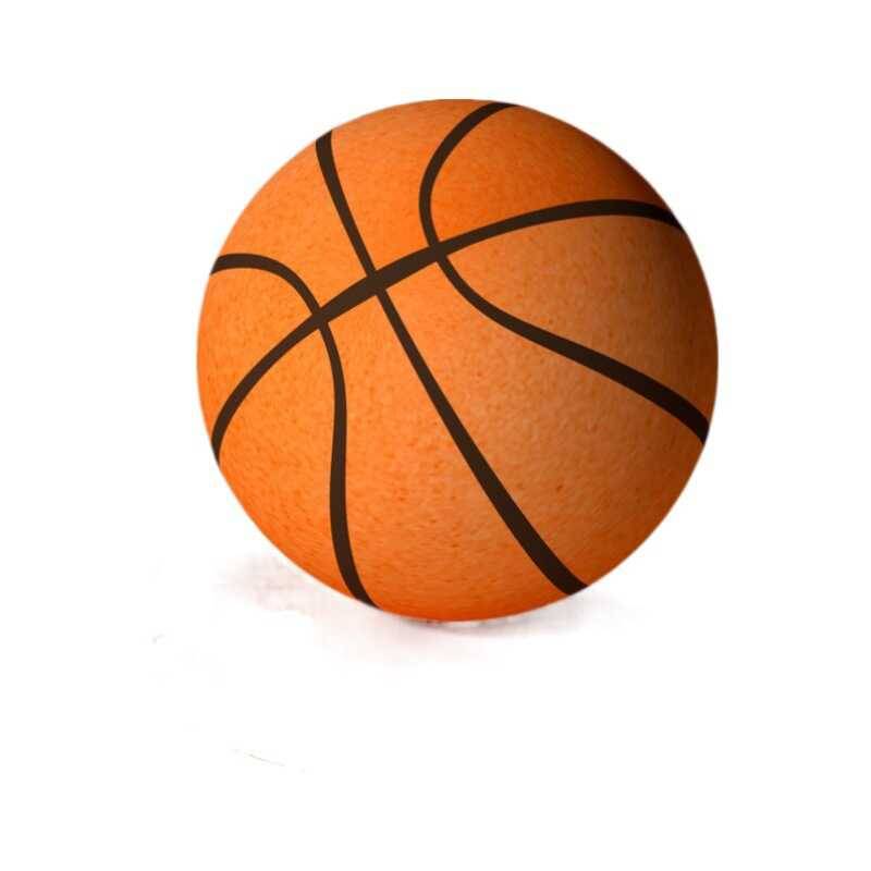 Baby toy ball can bite the baby's quiet basketball silent shooting ball No. 7 5 sponge elastic leather ball room