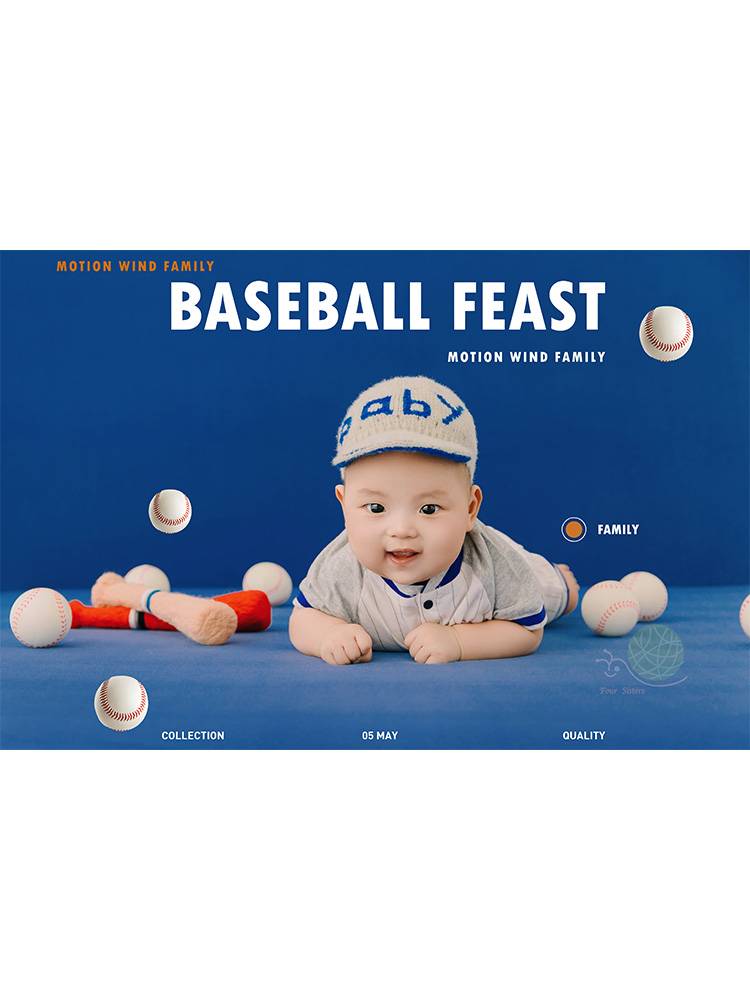 Children's photography and clothing boys baseball theme year -on -year photographs shooting props art photos photo photos 100 days photos