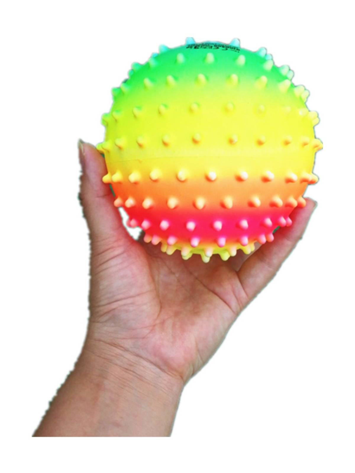 Thick 6 -inch 15 Rainbow Flower Skin Balls Children's Toys Specific Ball Popcorn Specket Pack Massage Ball Sting Dance Ball