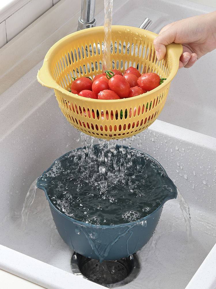 Creative home daily necessities Kitchen utensils Life home small department store multi -function storage artifact drain basket