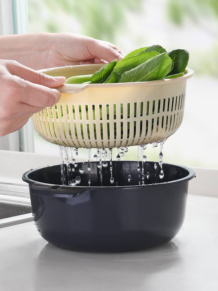 Creative home daily necessities Kitchen utensils Life home small department store multi -function storage artifact drain basket