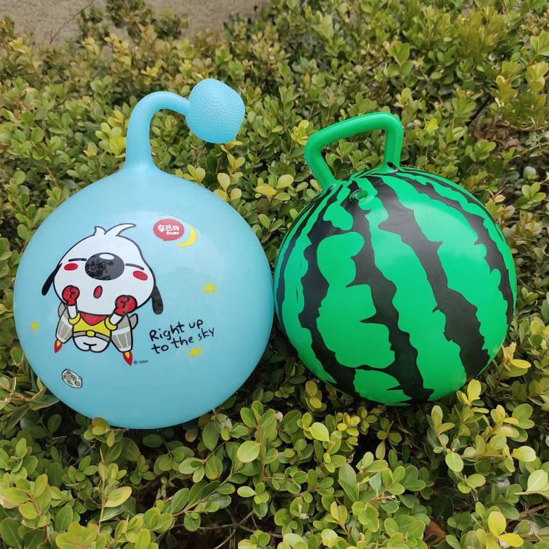 Children at 6 months, two -year -old inflatable hand -grabbing bell, newborn baby elastic handle, 3 -year -old leather ball toy