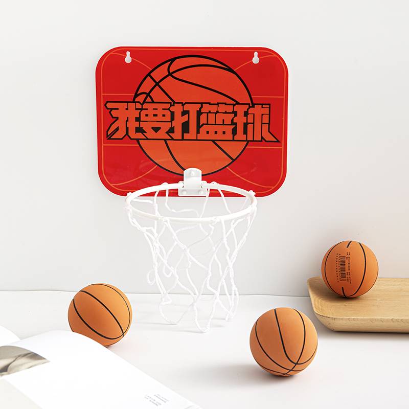 6cm mini color rubber small basketball football decorative ornament children's toy model venting elastic hollow ball