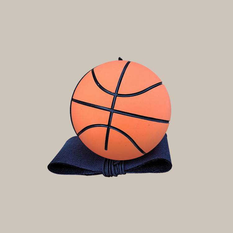 Mini Elastic Basketball Handball Wall Ball Balls Children Toys Elderly Fitness Activity Throw the ball with a rope to avoid picking
