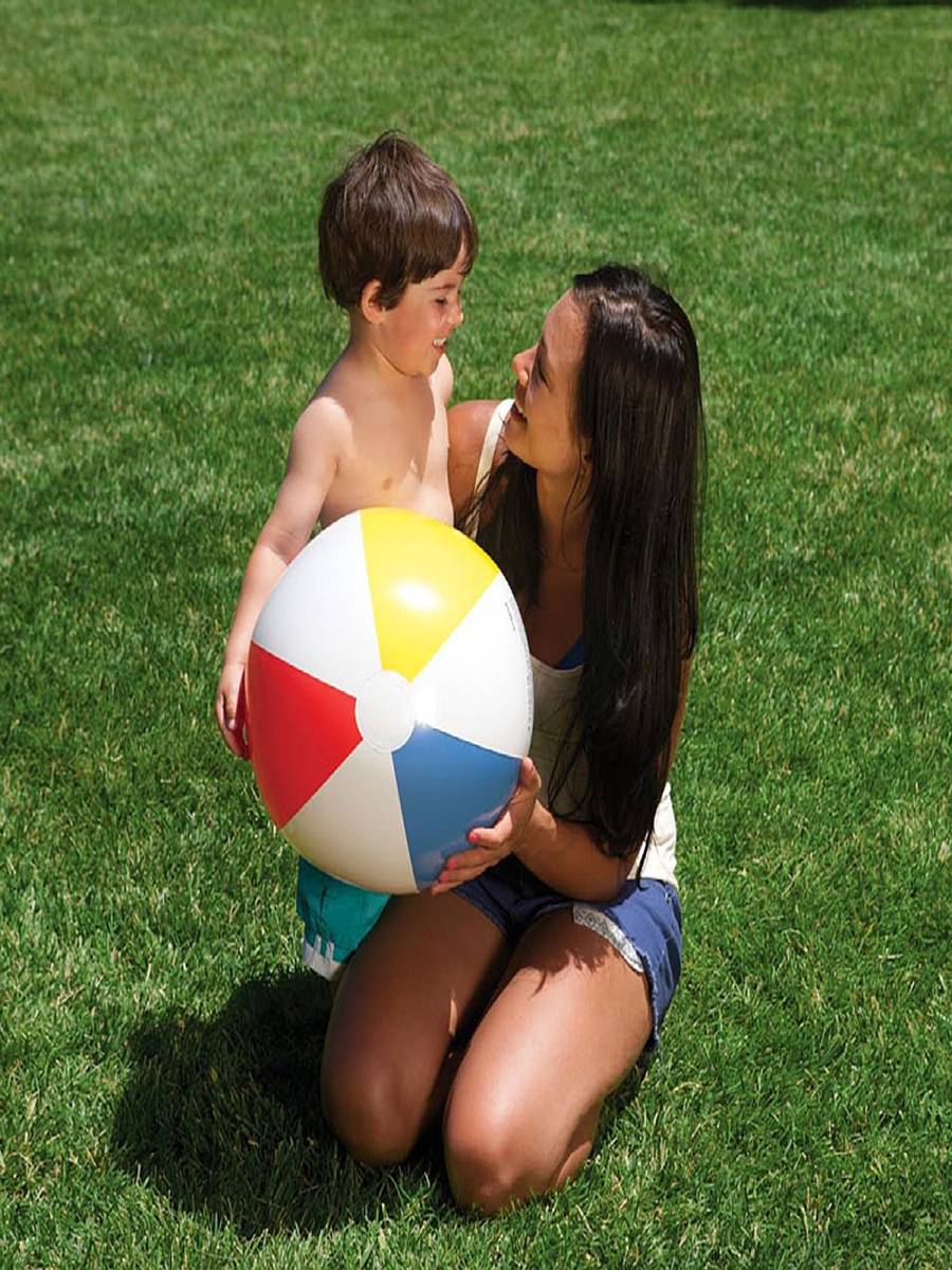 Intex inflatable ball outdoor drama water beach ball children early teach parent -child toy ball swimming large inflatable handball