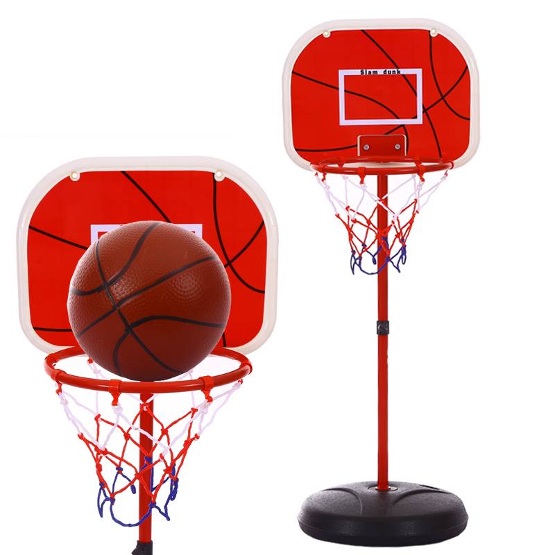 Children's basketball rack indoor household shooting frame 2-4-6-8 years old baby boy skin ball outdoor toys can move