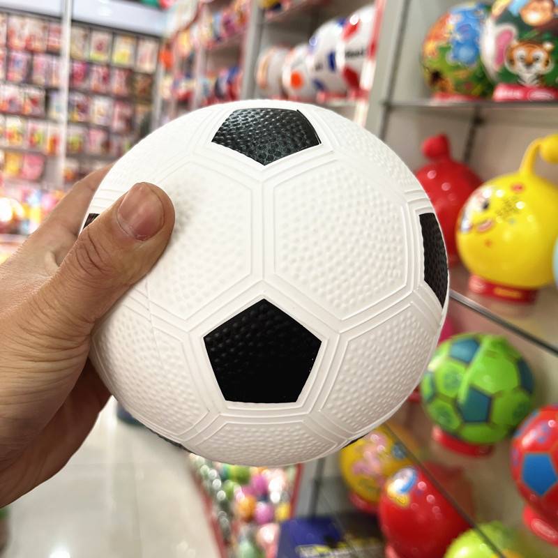 6 -inch big PVC football black