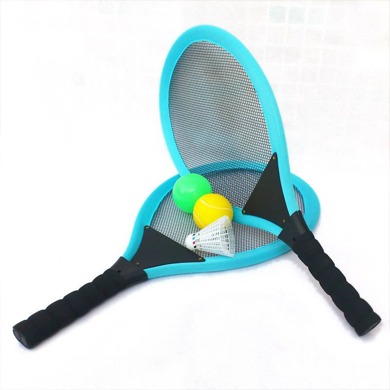 Children's outdoor sports tennis racket kindergarten ball ball toys baby badminton racket parent -child set