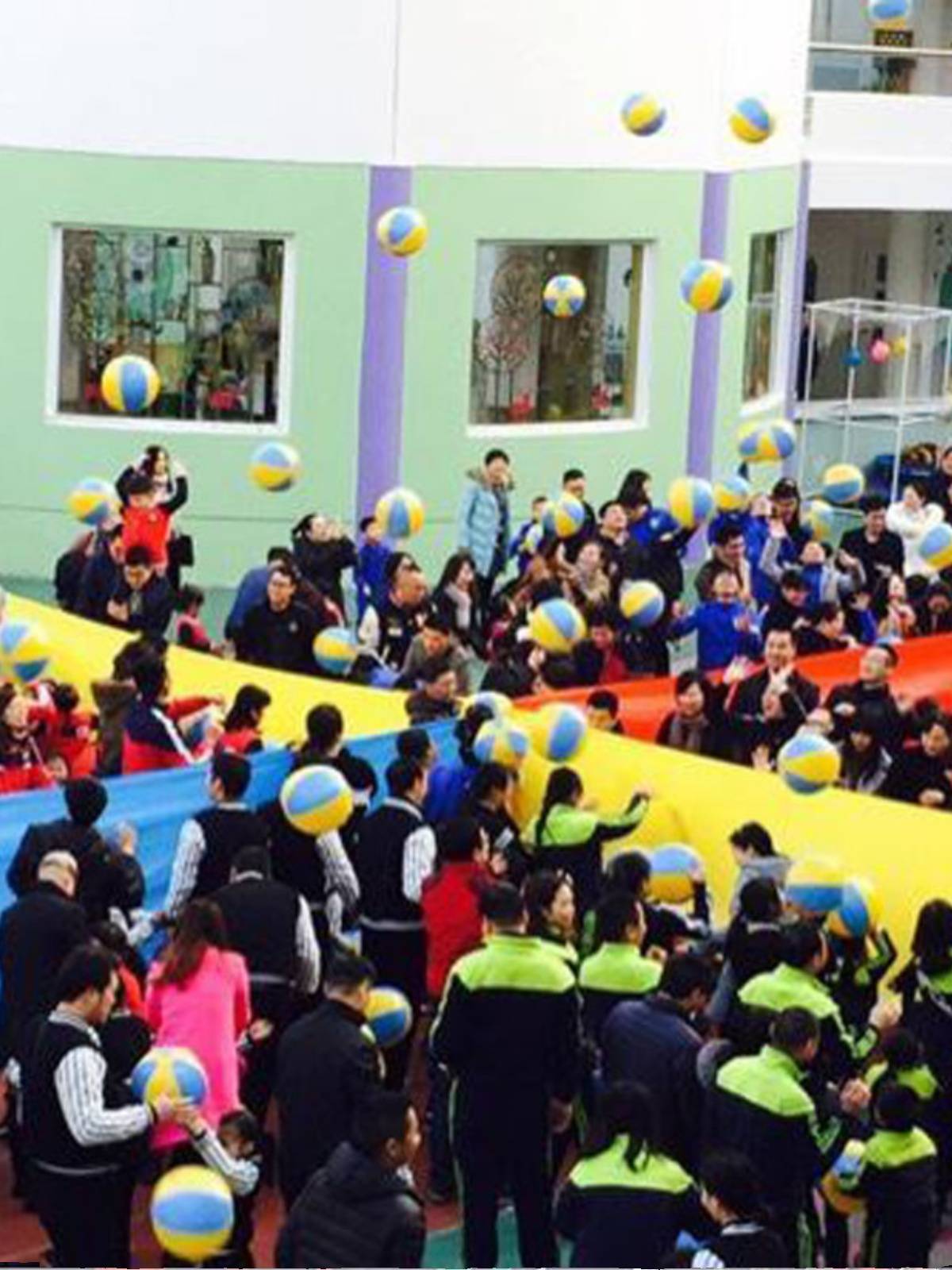 Kindergarten air stick drama water balls beach ball sensor training body intelligent teaching aid toy ball inflatable 6 color ball