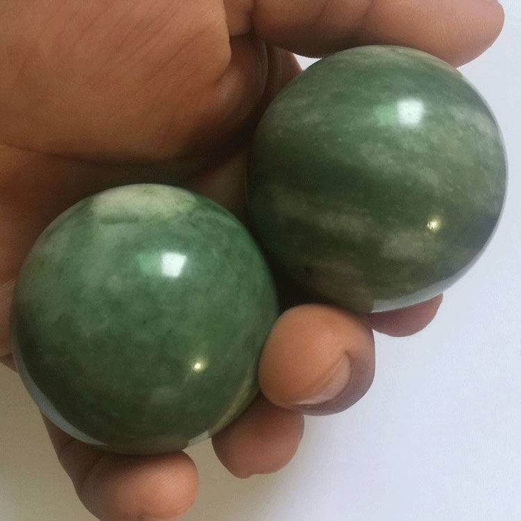 Natural Jade Ball Fitness Rolling Health Performance Men and Women Mass and Elderly Massage Rehabilitation Play Handle Play