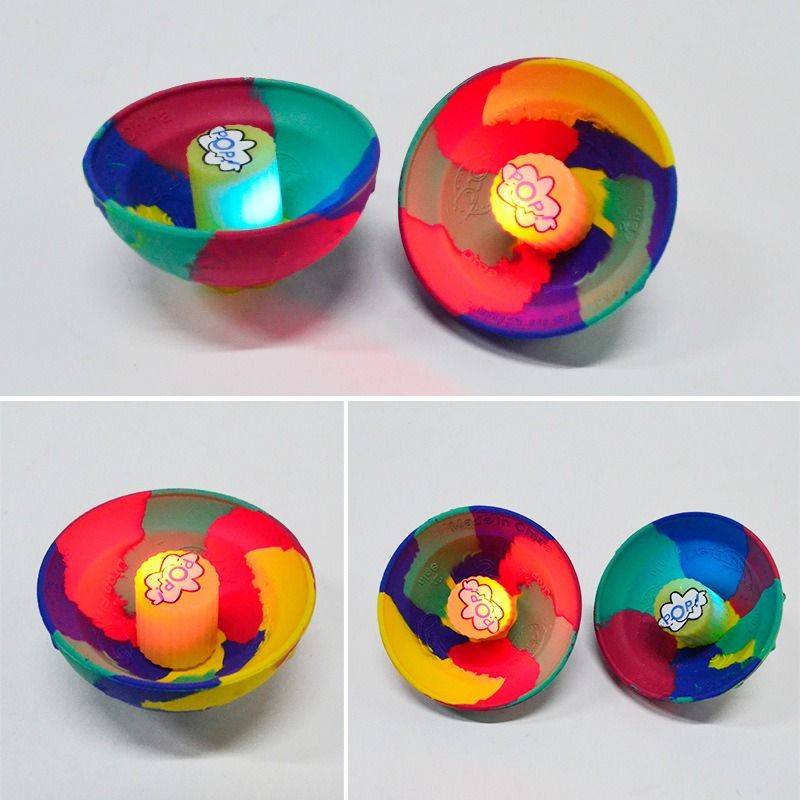 Bouncing bowl children's elastic ball jumping ball luminous rubber flying sanaka indoor outdoor sports throwing ball coordination