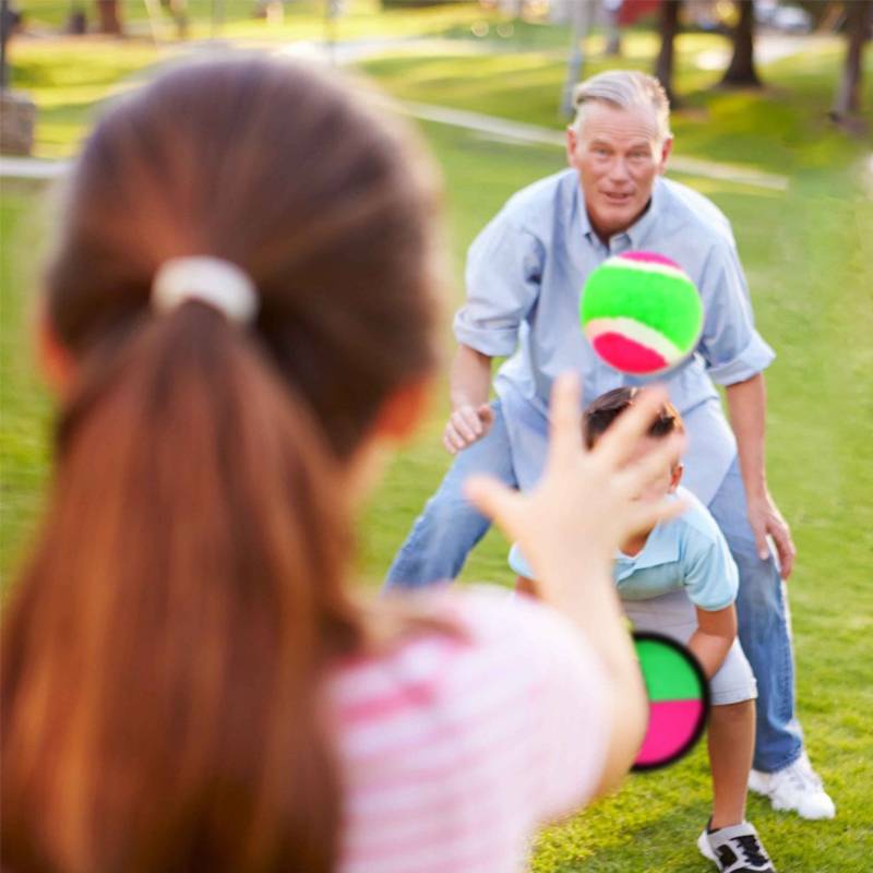Sticky target ball racket sticky ball suction cup suction beach throw ball outdoor parent -child interactive entertainment children adult toy gift