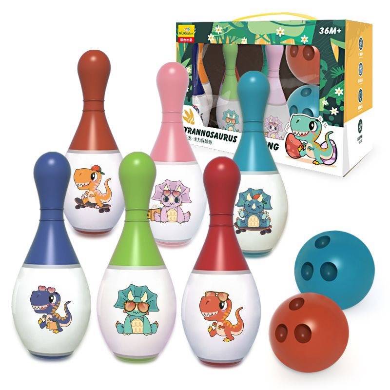 Gift box dinosaurs 6 bottles 2 goals