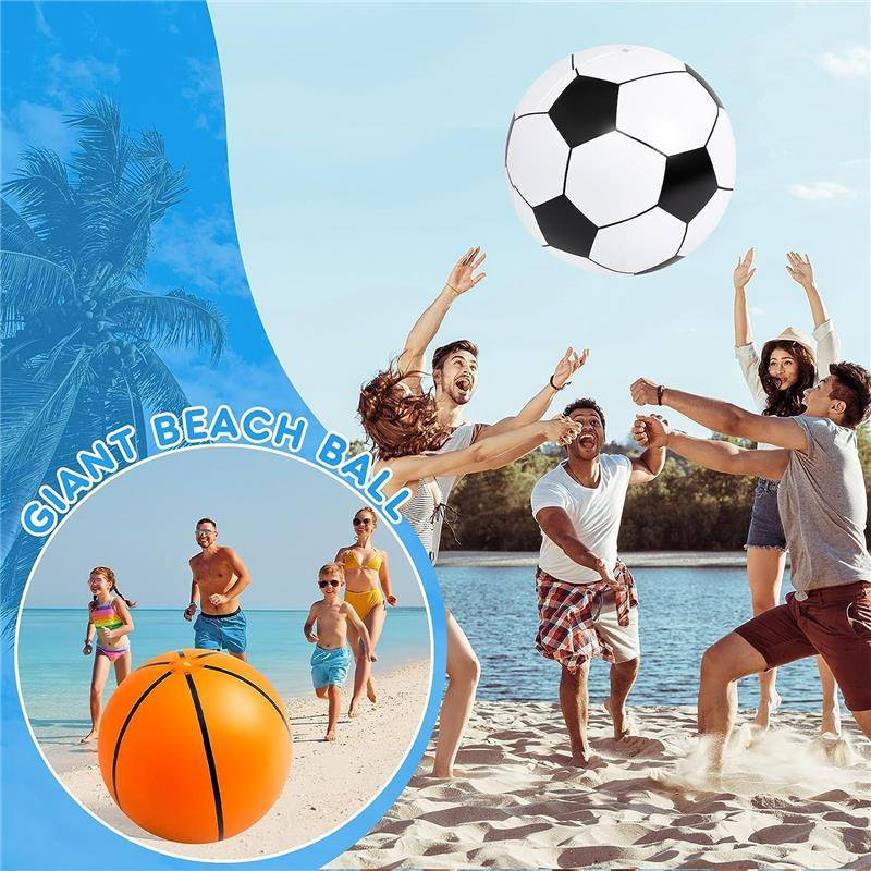 Outdoor inflatable football beach grass giant ball giant ball parent -child interactive children's toys toy ball kindergarten special leather ball